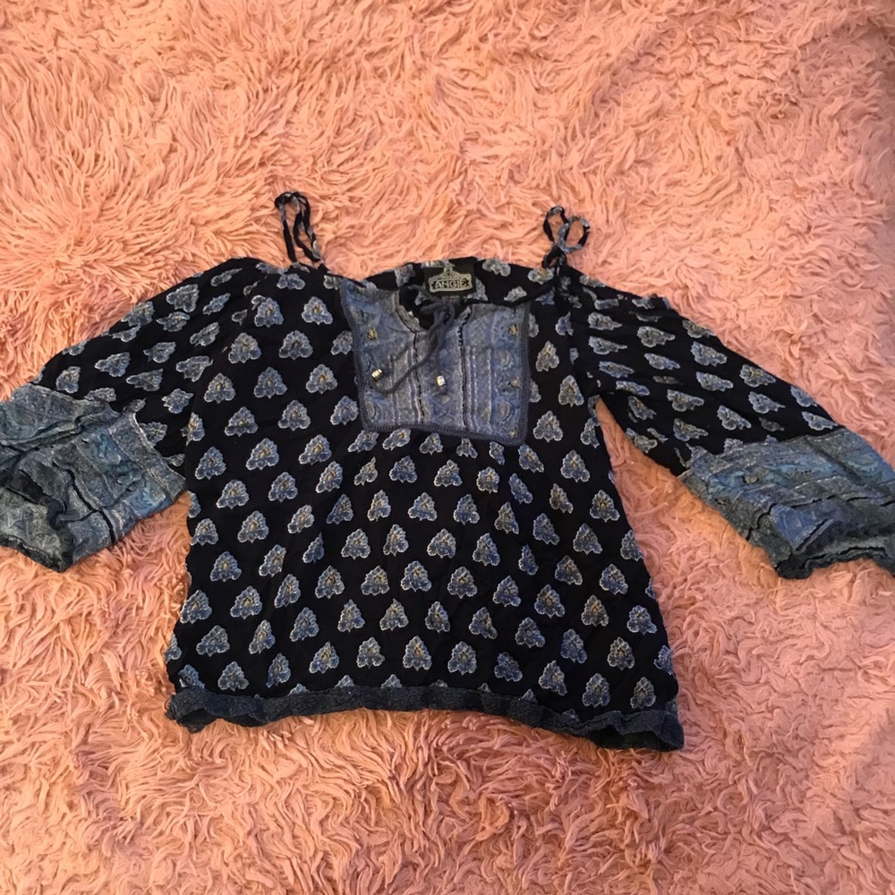 Off the shoulder cropped top